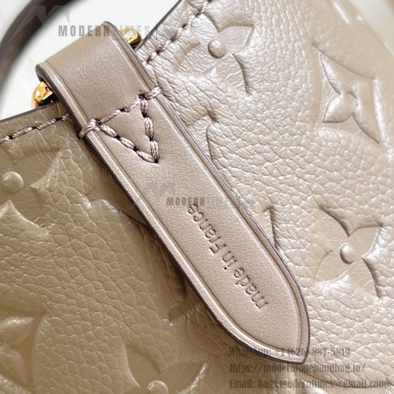 Louis Vuitton All In One Small M25858 black and M25890 light green Empreinte handbag