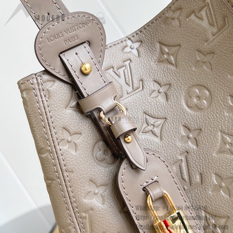 Louis Vuitton All In One Small M25858 black and M25890 light green Empreinte handbag
