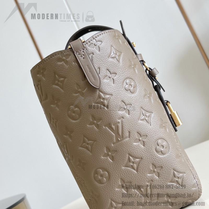 Louis Vuitton All In One Small M25858 black and M25890 light green Empreinte handbag