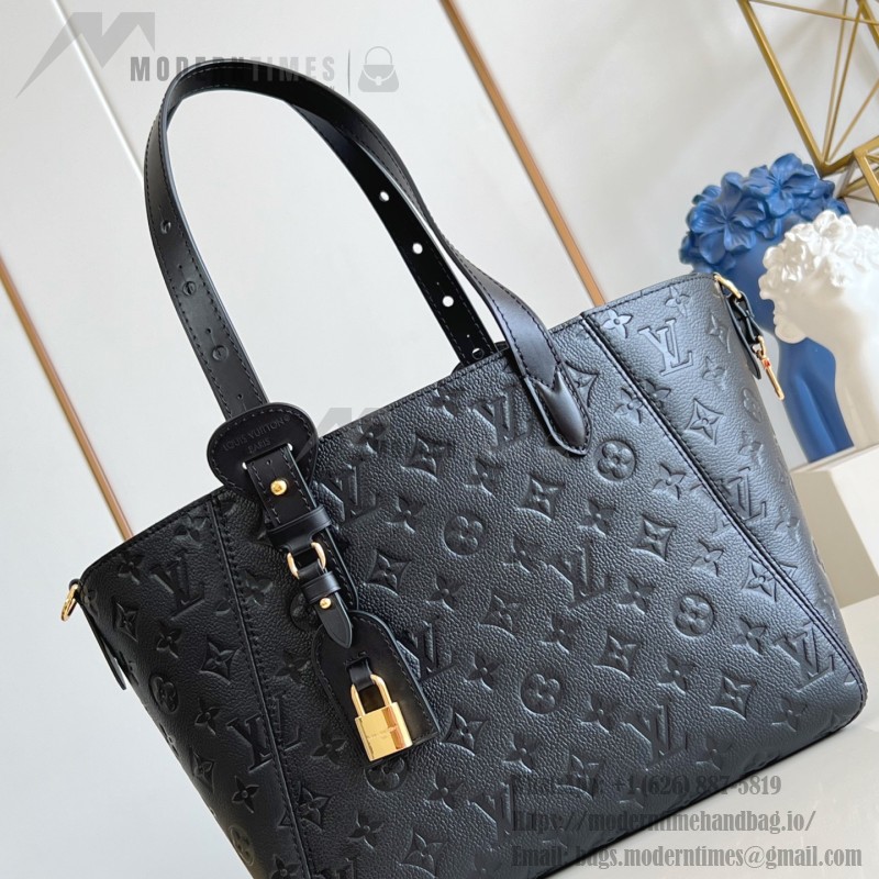 Louis Vuitton All In One Small M25858 black and M25890 light green Empreinte handbag