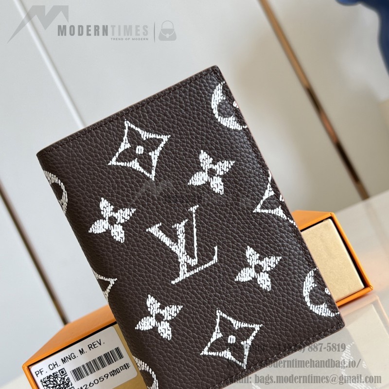 Louis Vuitton M26059 coated canvas passport cover multi color