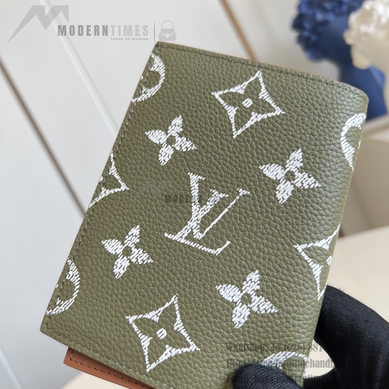 Louis Vuitton M26059 coated canvas passport cover multi color