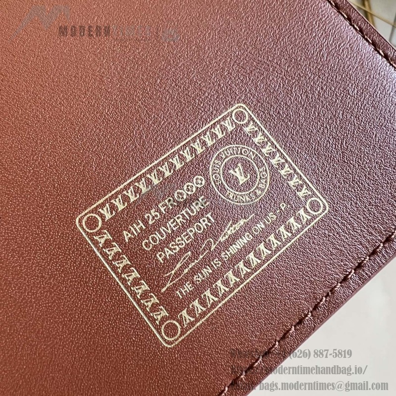 Louis Vuitton M26059 coated canvas passport cover multi color