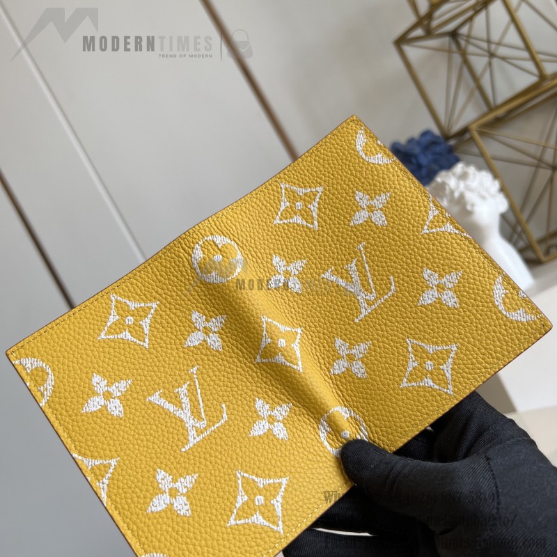 Louis Vuitton M26059 coated canvas passport cover multi color