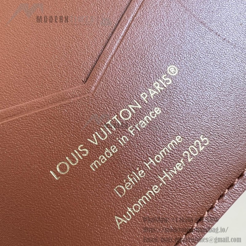 Louis Vuitton M26059 coated canvas passport cover multi color