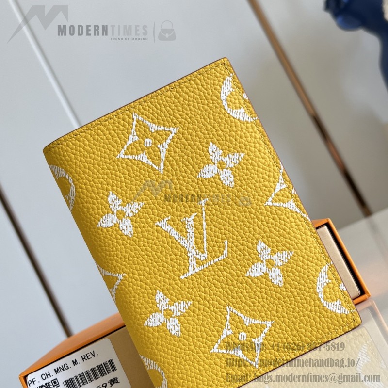Louis Vuitton M26059 coated canvas passport cover multi color