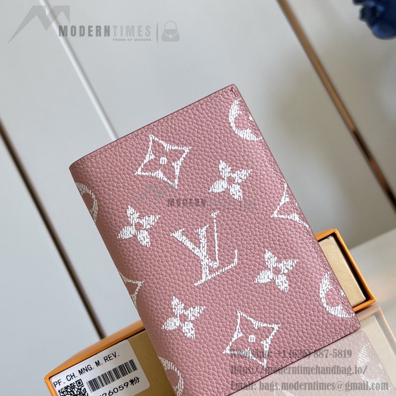 Louis Vuitton M26059 coated canvas passport cover multi color