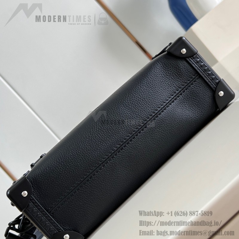 Louis Vuitton Side Trunk M24309 Medium Black Out Handbag Replica