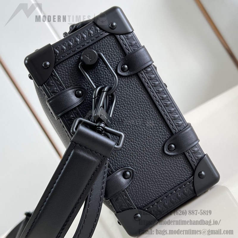 Louis Vuitton Side Trunk M24309 Medium Black Out Handbag Replica