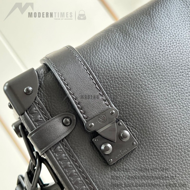 Louis Vuitton Side Trunk M24309 Medium Black Out Handbag Replica