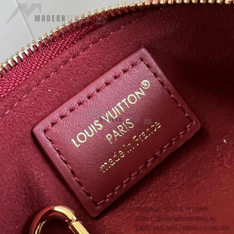 Louis Vuitton Lipstick Mini Cosmetic Pouch Monogram Canvas with Chain