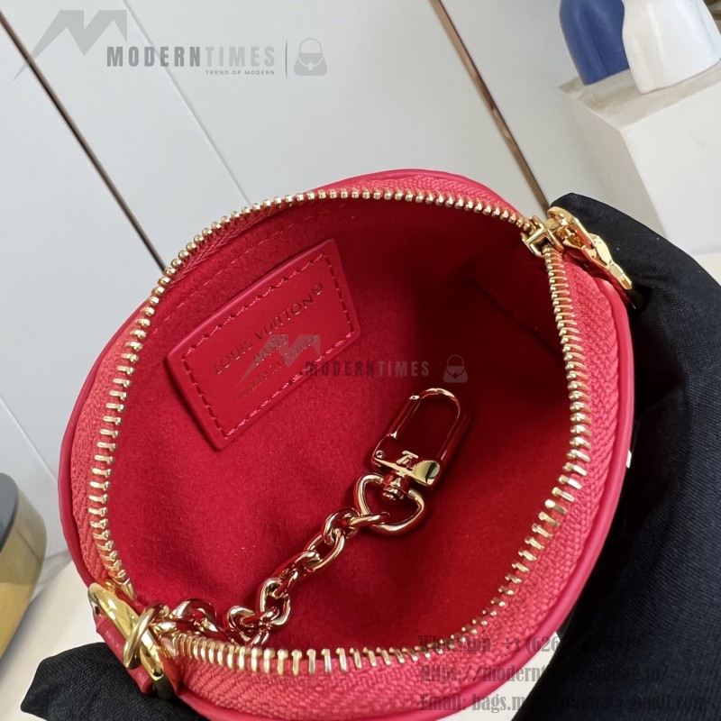 Louis Vuitton Lipstick Mini Cosmetic Pouch Monogram Canvas with Chain