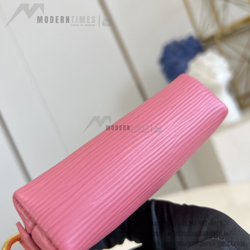 Louis Vuitton Lipstick Mini Cosmetic Pouch Monogram Canvas with Chain
