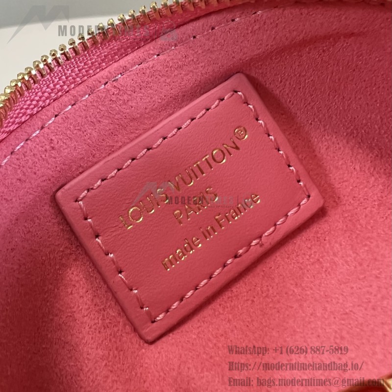 Louis Vuitton Lipstick Mini Cosmetic Pouch Monogram Canvas with Chain
