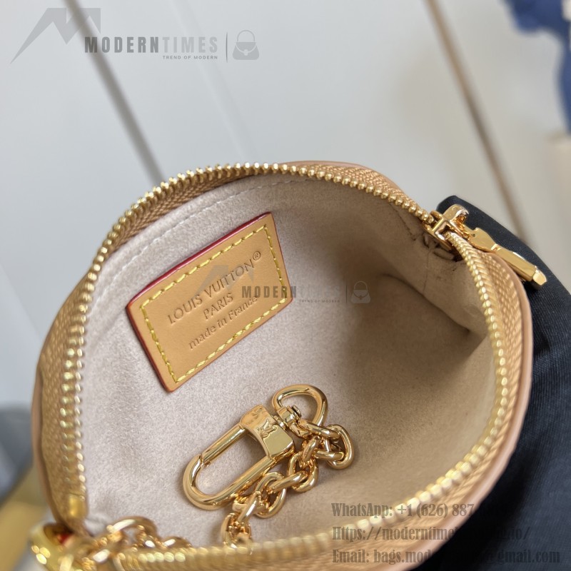 Louis Vuitton Lipstick Mini Cosmetic Pouch Monogram Canvas with Chain