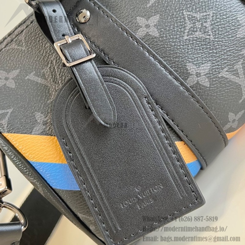 Louis Vuitton Keepall 25 Monogram Eclipse Canvas Bag