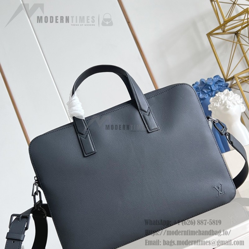 Louis Vuitton Gate briefcase waxed calfskin leather
