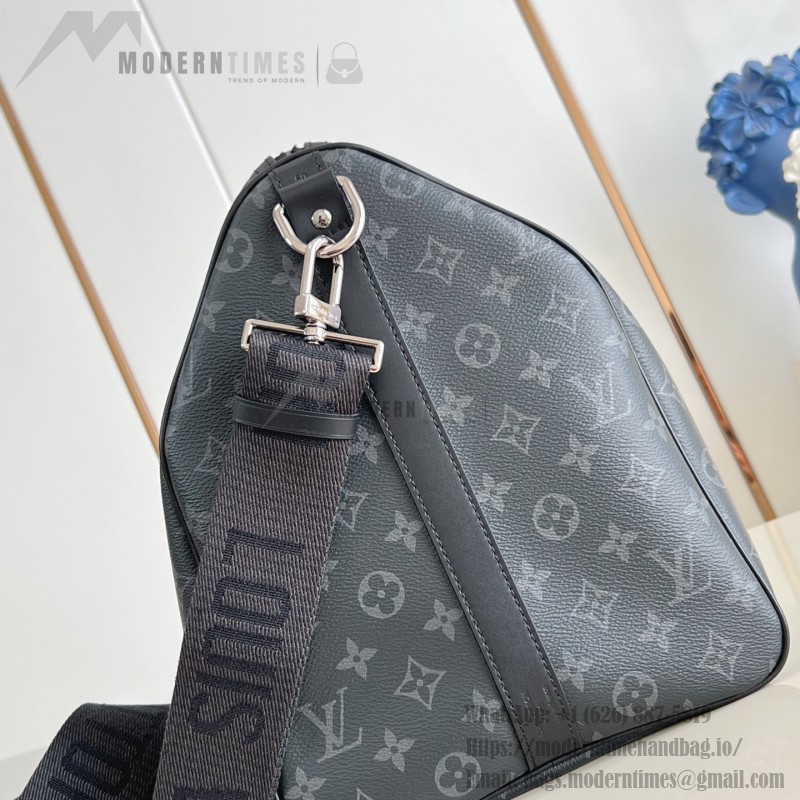Louis Vuitton Keepall Bandoulière 50 Monogram Eclipse travel bag replica