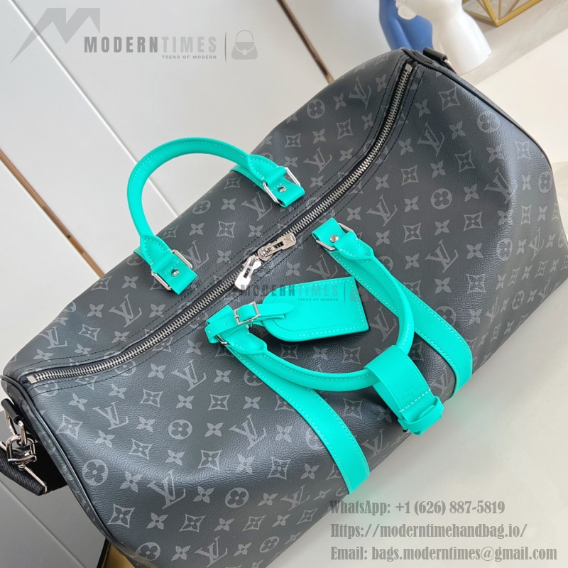 Louis Vuitton Keepall Bandoulière 50 Monogram Eclipse travel bag replica