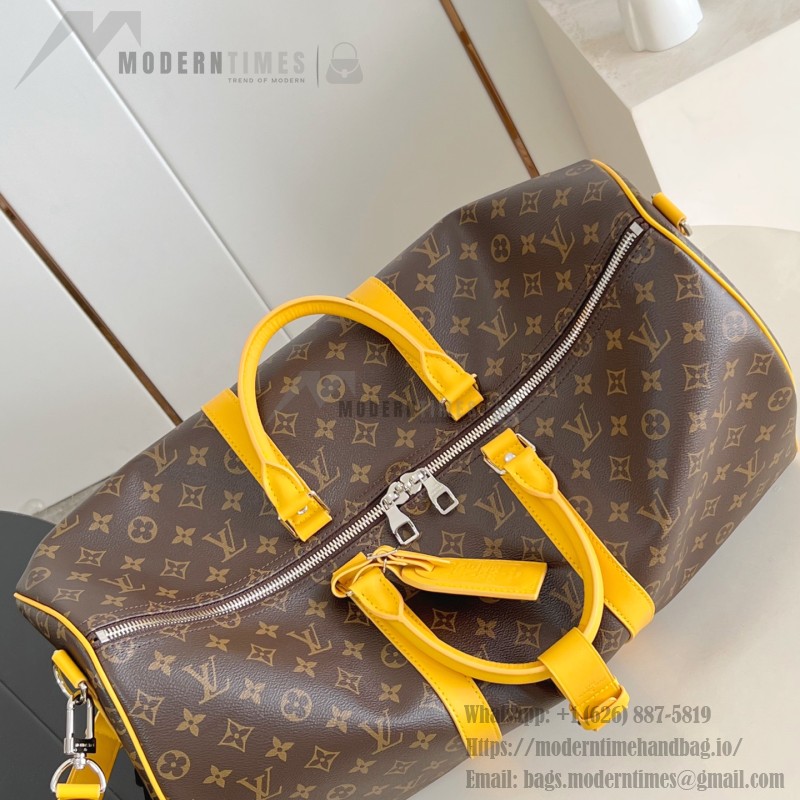 Louis Vuitton Keepall Bandoulière 50 Monogram Eclipse travel bag replica