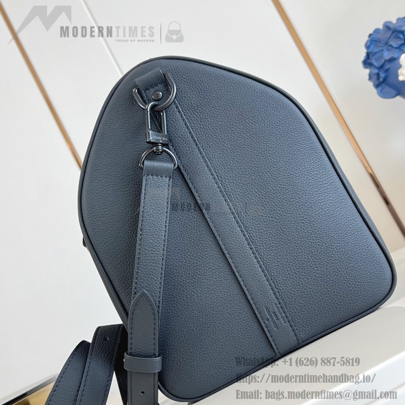 Louis Vuitton Keepall Bandoulière 50 replica travel bag in waxed calfskin leather