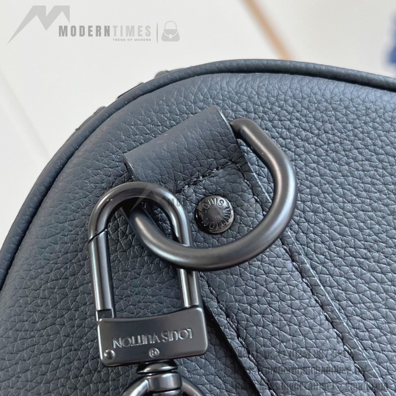 Louis Vuitton Keepall Bandoulière 50 replica travel bag in waxed calfskin leather