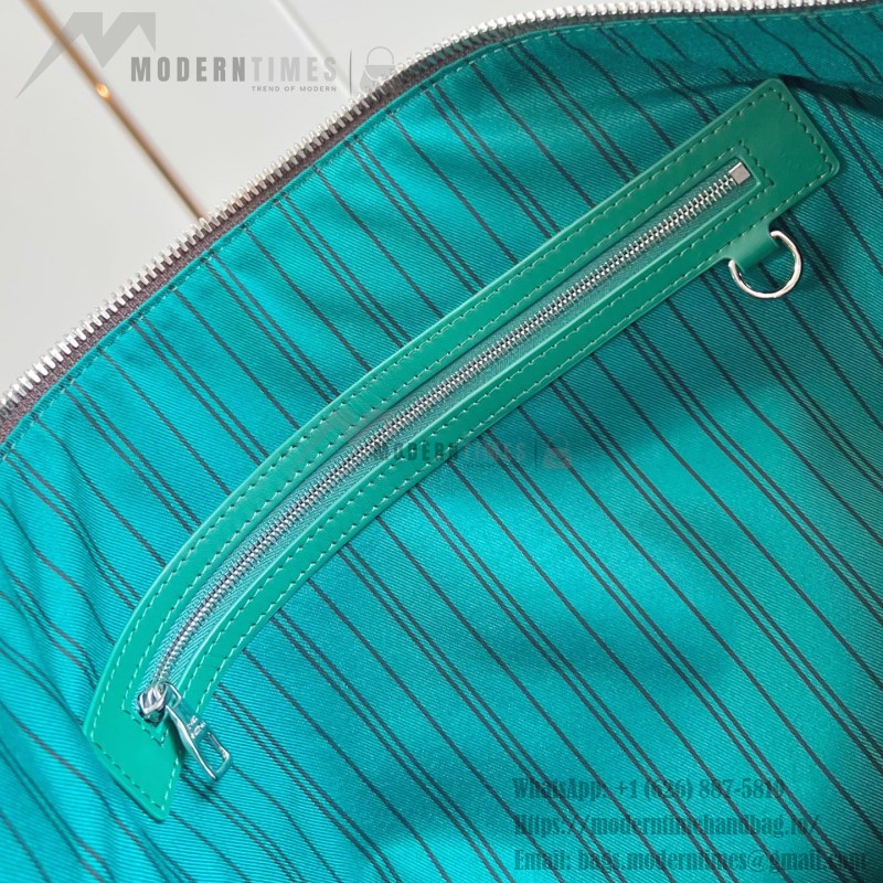 Louis Vuitton Keepall Bandoulière 45 replica in Monogram Eclipse canvas deep green
