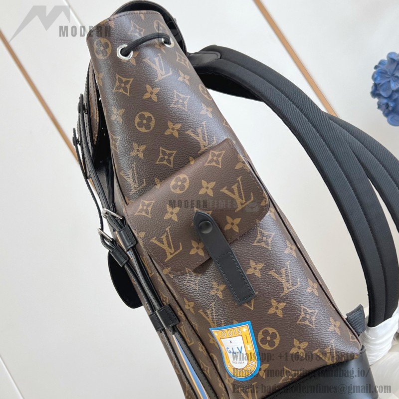 Louis Vuitton Christopher Medium Backpack replica in blue with Mon Monogram