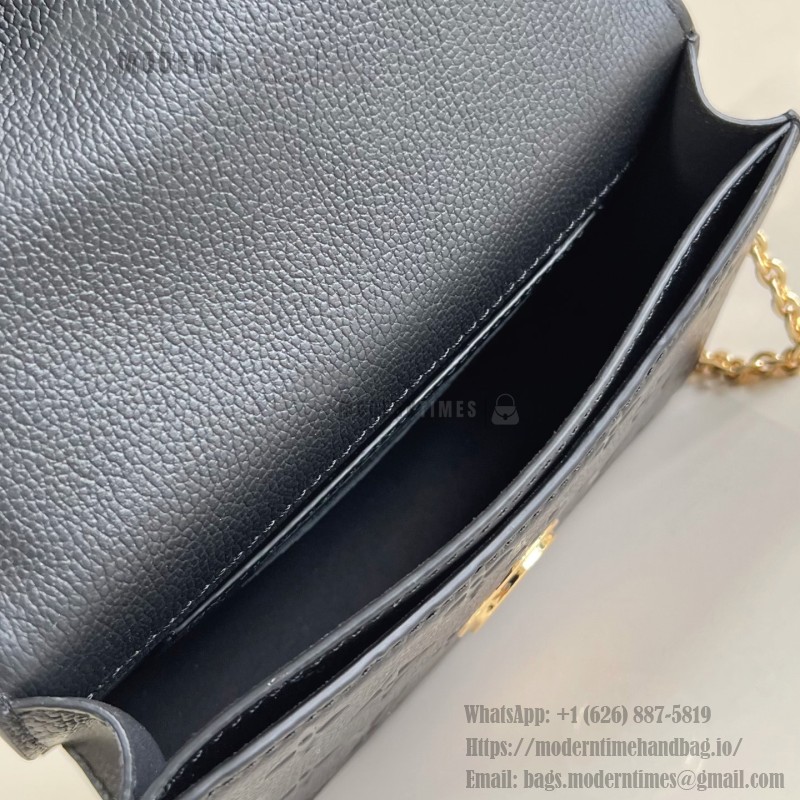 Louis Vuitton Wallet On Chain Rosy replica Monogram Empreinte leather