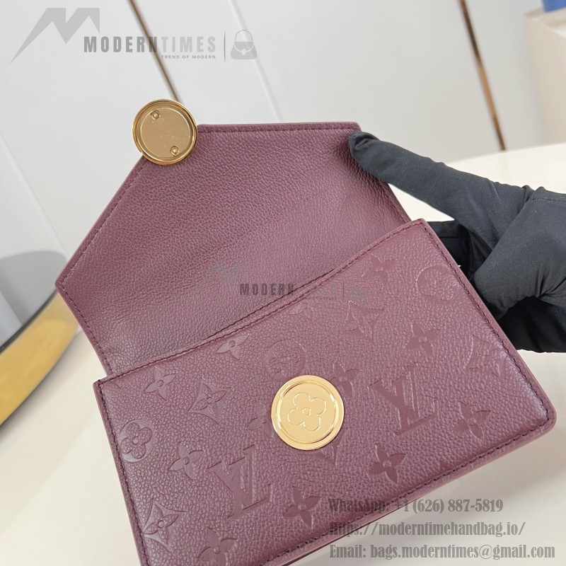 Louis Vuitton Wallet On Chain Rosy replica Monogram Empreinte leather