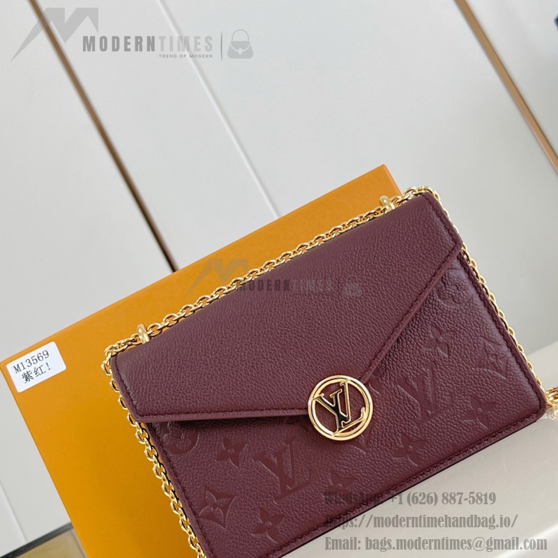 Louis Vuitton Wallet On Chain Rosy replica Monogram Empreinte leather