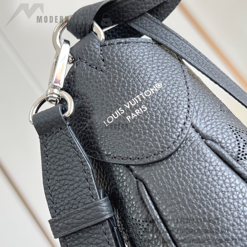 Louis Vuitton All Around medium handbag Monogram perforated leather light coffee black
