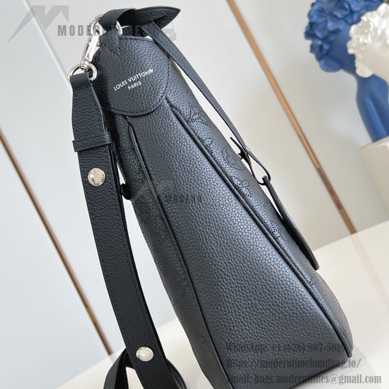 Louis Vuitton All Around medium handbag Monogram perforated leather light coffee black