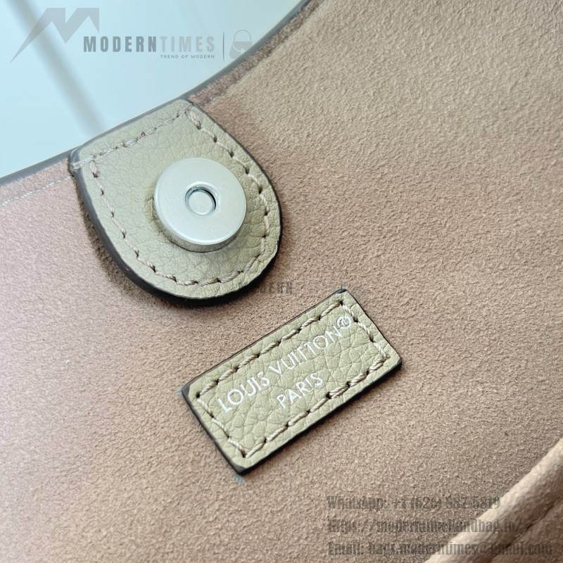 Louis Vuitton All Around medium handbag Monogram perforated leather light coffee black