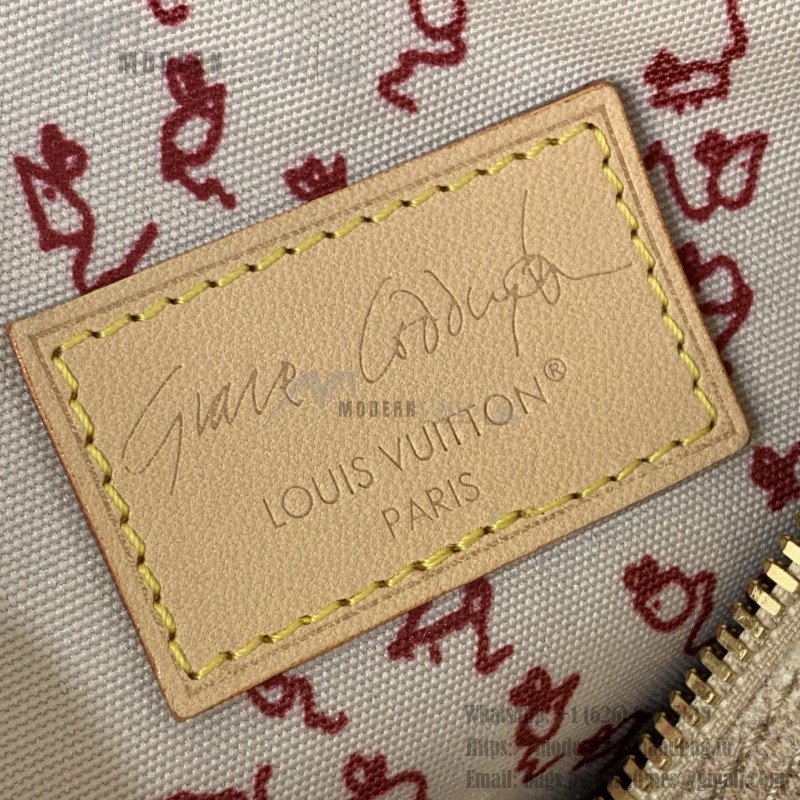 Louis Vuitton Speedy Bandoulière 20 Meowgram canvas handbag with cat charm