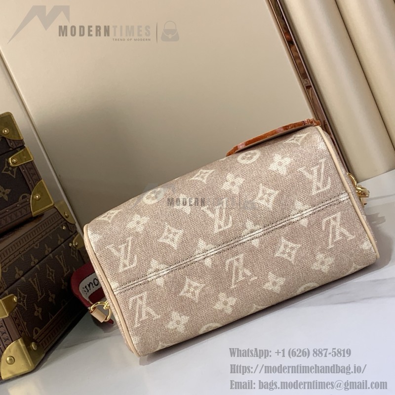 Louis Vuitton Speedy Bandoulière 20 Meowgram canvas handbag with cat charm