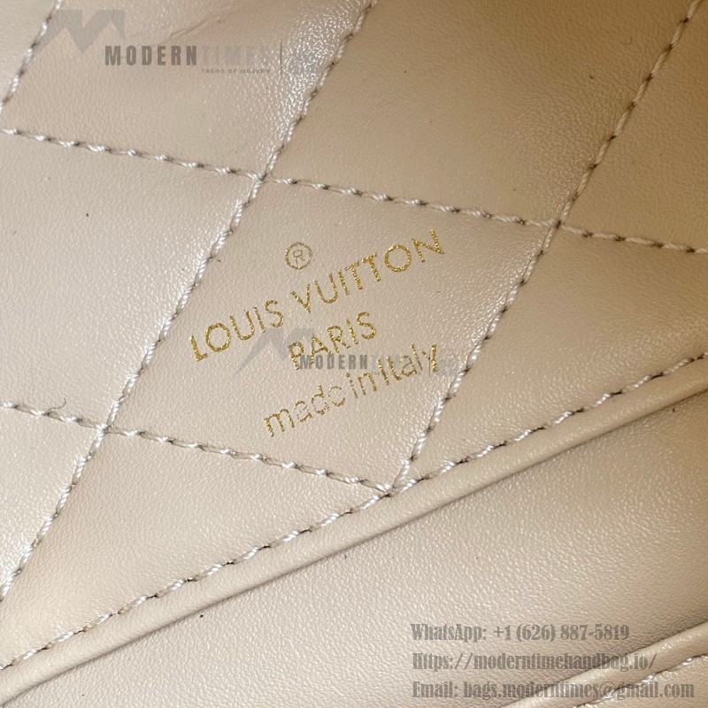 Louis Vuitton Treasure Box Limited Edition Handbag M83089 with Full Steel Hardware (4.13 x 4.13 x 4.13 inches)