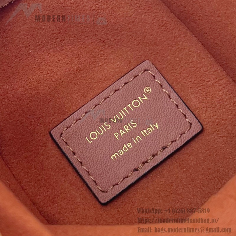 Louis Vuitton Side Trunk MM M15072 with Monogram Coated Canvas, S-Lock Closure, Detachable Chain Strap (6.3 x 3.35 x 9.25 inches)