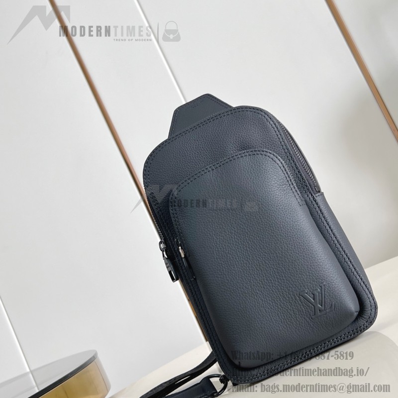Louis Vuitton Avenue Small Shoulder Bag in Monogram Eclipse Coated Canvas