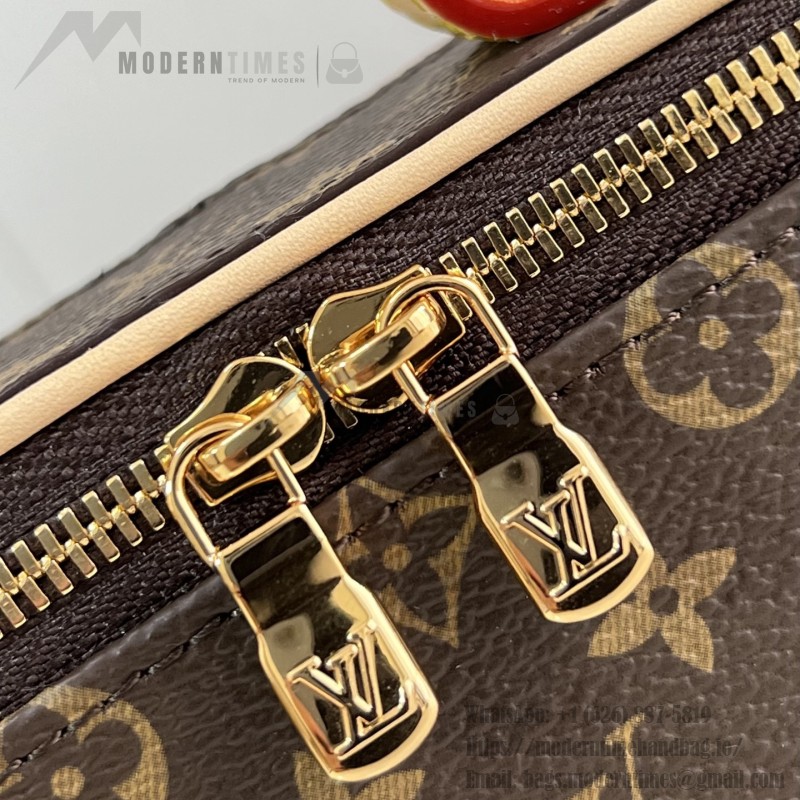 Louis Vuitton M83079 Nice Beauty Pouch – Monogram Canvas with VVN Handles & Vuittonite Lining