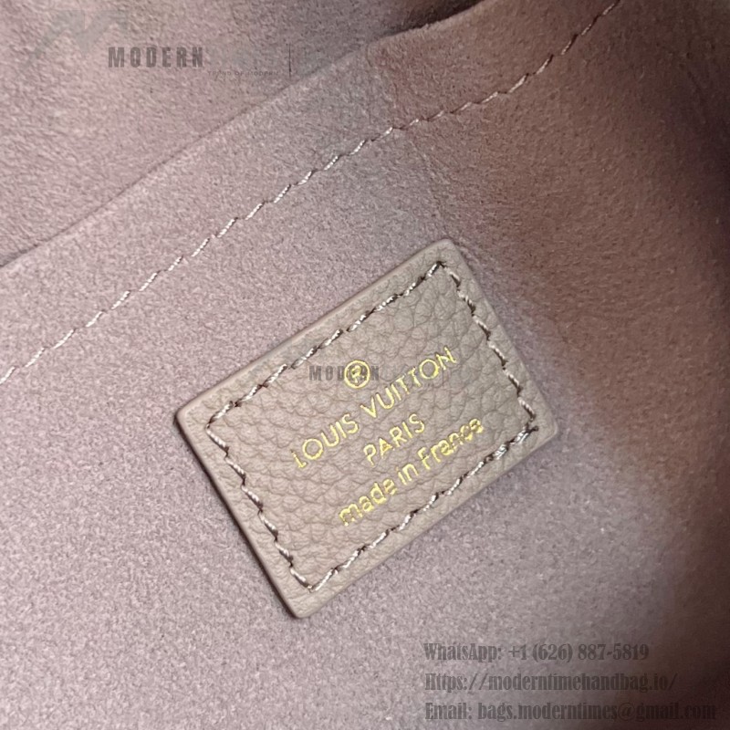 Louis Vuitton M25904 Mahina Hand It All PM – Perforated Calf Leather with Detachable Leather Strap & Woven Chain Handle