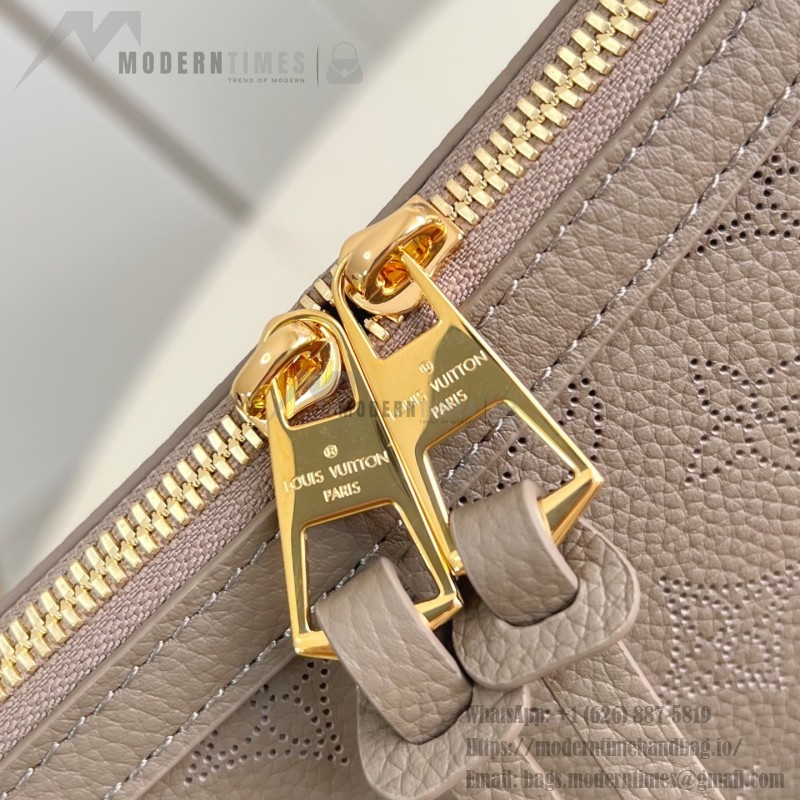 Louis Vuitton M25904 Mahina Hand It All PM – Perforated Calf Leather with Detachable Leather Strap & Woven Chain Handle