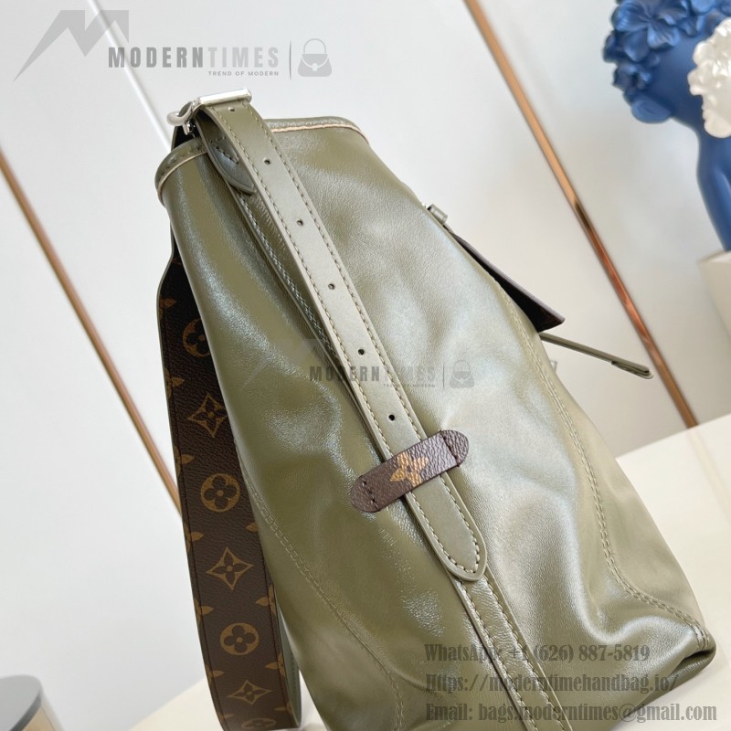 Louis Vuitton CarryAll Vibe MM Handbag in Monogram Empreinte Leather with Detachable LV Tag