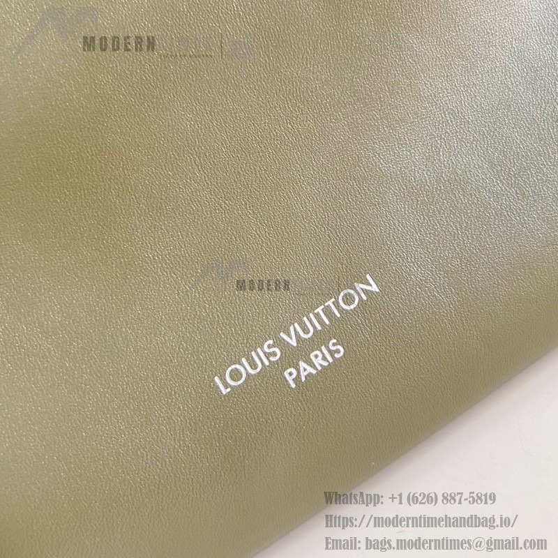Louis Vuitton CarryAll Vibe MM Handbag in Monogram Empreinte Leather with Detachable LV Tag