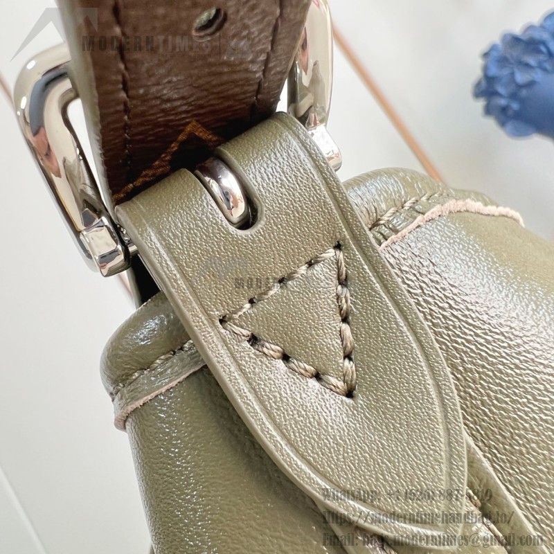 Louis Vuitton CarryAll Vibe MM Handbag in Monogram Empreinte Leather with Detachable LV Tag