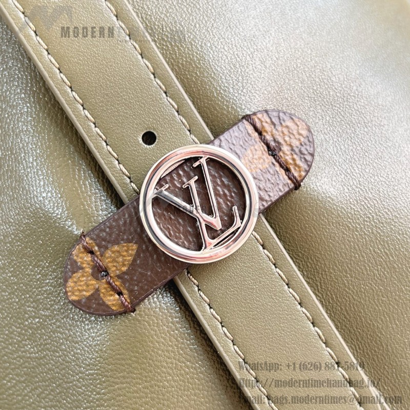 Louis Vuitton CarryAll Vibe MM Handbag in Monogram Empreinte Leather with Detachable LV Tag