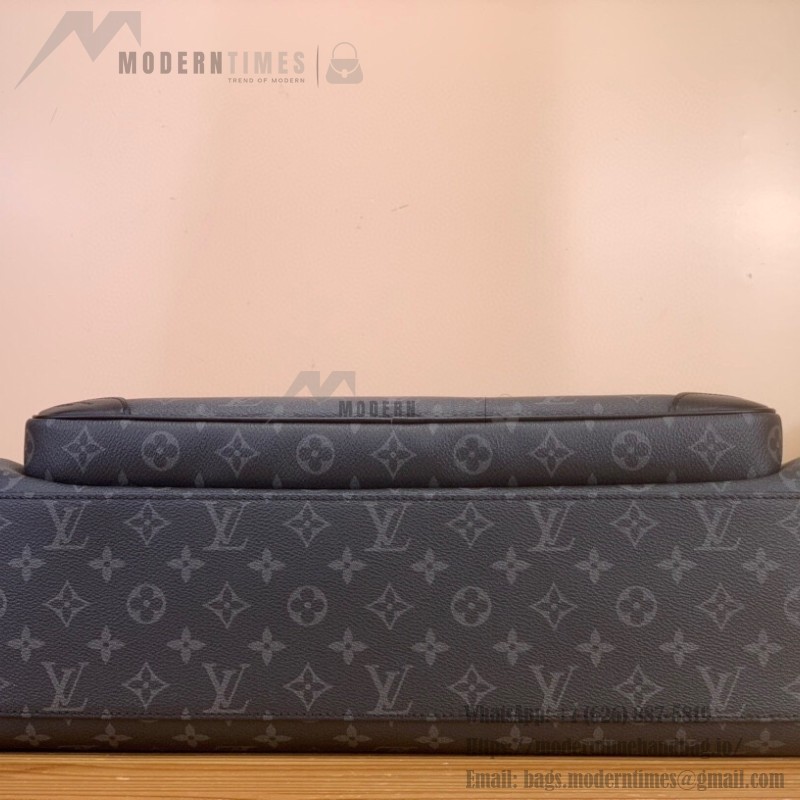 Louis Vuitton Weekender M11512 in Black Monogram Eclipse Canvas with multiple pockets