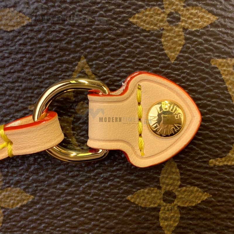 Louis Vuitton Neverfull Inside Out M15124 with cat print on Monogram canvas and fabric shoulder strap