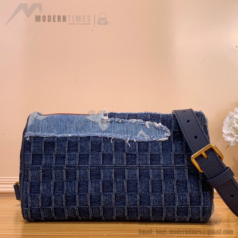 Louis Vuitton Speedy Bandoulière 25 M15276 - Denim and Colorblock with Monogram patches