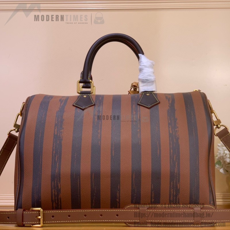 Louis Vuitton Speedy P9 Bandoulière 40 M24417 - Stripes Monogram Leather Handbag